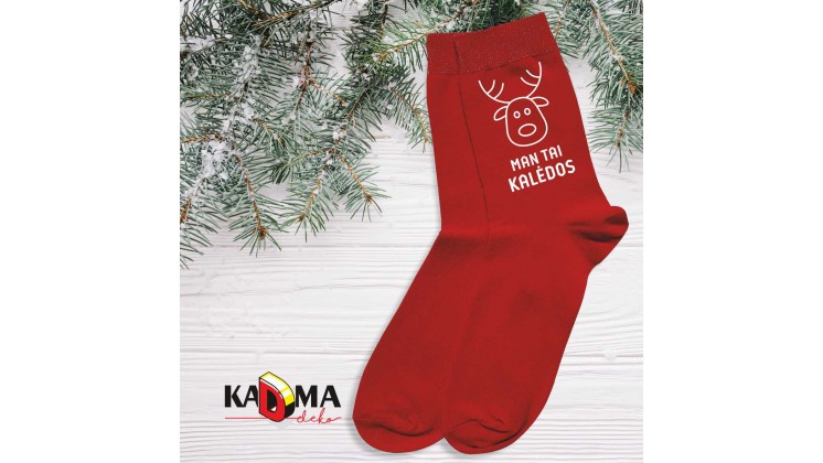 Moteriškos kojinės "Man tai KALĖDOS"