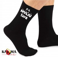 Vyriškos kojinės "P.S. Myliu tave "