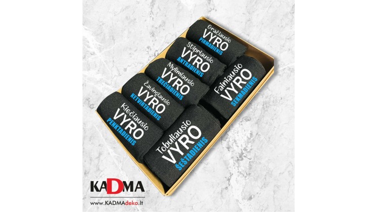 Kojinių rinkinys "Vyro SAVAITĖLĖ" Kojinių rinkinys "Vyro SAVAITĖLĖ"