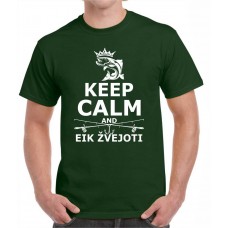 Marškinėliai "Keep calm-eik žvejot"
