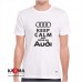 Marškinėliai "Keep CALM drive Audi"