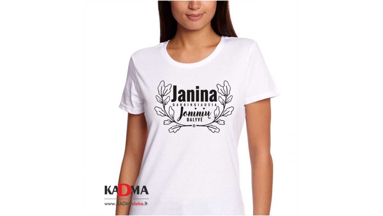 Marškinėliai  "Janina-Garbingiausia Joninių Dalyvė"