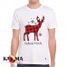 Marškinėliai "Linksmų kalėdų elnias"