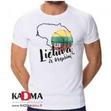 Marškinėliai "Už Lietuvą ir krepšinį"