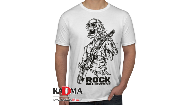 Marškinėliai  "Rock will never Die" 