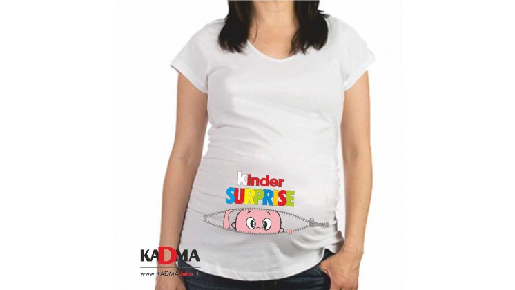 Marškinėliai "Nėščiosioms Kinder Surpise"