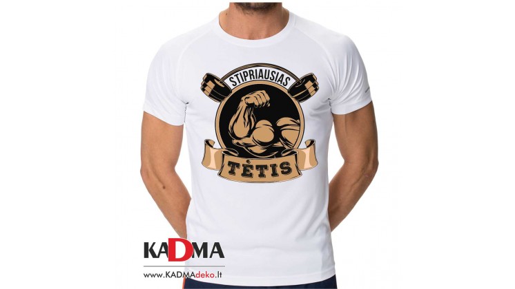Marškinėliai "Stipriausias tėtis"