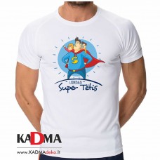 Marškinėliai "Laimingas super tėtis"