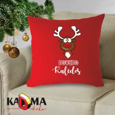 Pagalvė "Vardinės kalėdos (Rudolfas)"