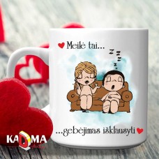 Puodelis "MEILĖ, tai gebėjimas išklausyti"